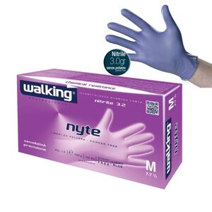 Walking Guanti Monouso In Nitrile Color Indaco -  Nyte
