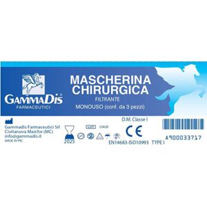 gammadis MASCHERINA CHIRURGICA 3PZ