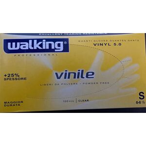 WALKING Guanti  Vinile 100 Pz S