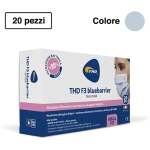 Thd Mascherina Chirurgica F3 Bluebarrier Multi Small 20 Pezzi