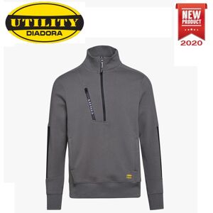 Felpa Da Lavoro Diadora Sweatshirt Hz Litework Steel Grey- 702.175944