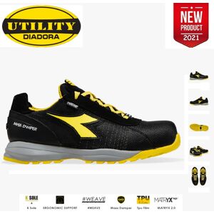 Scarpe Antinfortunistica Diadora Utility Glove Mds Matryx Low S1p Hro Src - Colore Nero/giallo Cod. 701.176198 - New