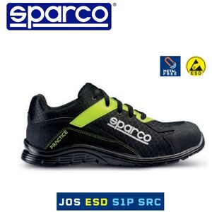 Scarpe Antinfortunistica Sparco Teamwork Practice Jos S1p Src Colore Nero/giallo Fluo - Cod. 07517nrgf - New