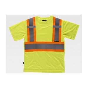 Workteam 100 T-shirt riflettente-fluorescente neutro o personalizzato