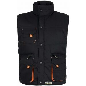 Workteam 100 Gilet imbottito multitasche con dettagli rifrangenti neutro o personalizzato