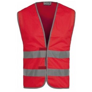 Workteam 100 Gilet certificato alta visibilità con chiusura in velcro neutro o personalizzato