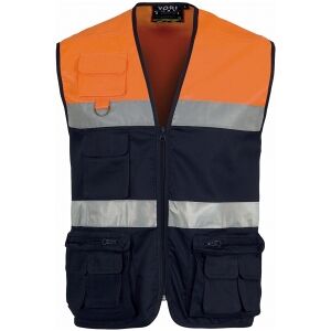 Workteam 100 Gilet con chiusura a cerniera di nylon neutro o personalizzato