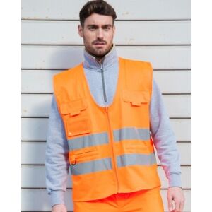 Gedshop 100 Gilet multitasche alta visibilità neutro o personalizzato