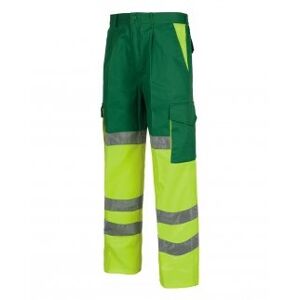 Workteam 100 Pantalone bicolore certificato alta visibilità fondo dritto neutro o personalizzato