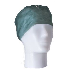Vincal Cappellino Chirurgico Monouso In Tnt, Con Elastico, Verde Cf 100 Pz