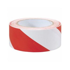 Benson Tools Nastro Di Sbarramento Rosso-Bianco 50mm X 50 Mt