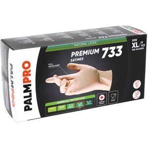 100 Guanti In Lattice Ambra Icoguanti Palmpro Premium 733 Satinex Taglia Xl 9-9,5