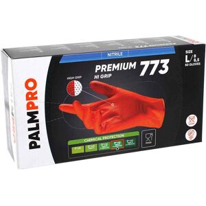 50 Guanti In Nitrile Arancione Icoguanti Palmpro Premium 773 Hi-Grip Taglia L 8-8,5