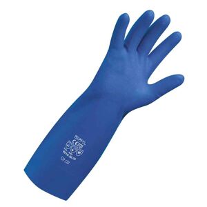 1 Paio Guanti Lunghi Da Lavoro 33cm Icoguanti Nitrile Blu M 7