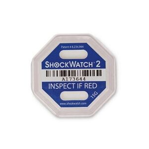 ratioform Indicatore d’urto Shockwatch® 2, blu, sensibilità 17 g/50 ms, 25 pezzi