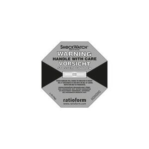 ratioform Shockwatch®, indicatore di precisione, grigio, adatto per 17 g/50 ms