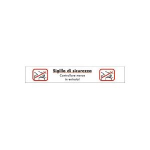 ratioform Nastro adesivo di segnalazione Sigillo di sicurezza, lu 66 m, la 50 mm, 55 µ