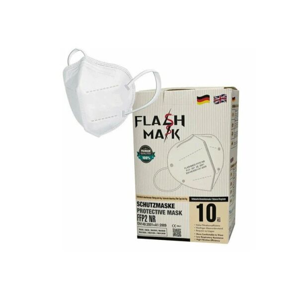 flash mask maschera protettiva nera ffp2 10 pezzi