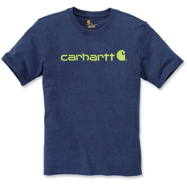 carhartt emea core logo workwear short sleeve maglietta blu s