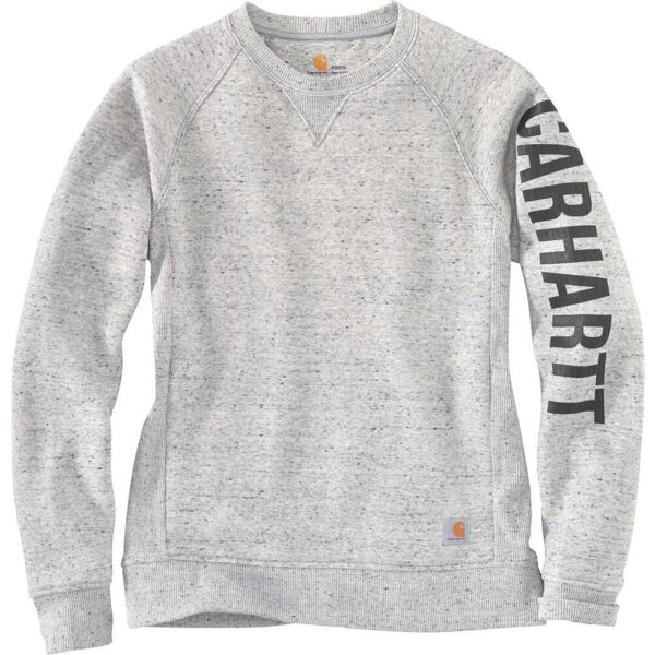 carhartt clarksburg crewneck felpa da donna grigio bianco m