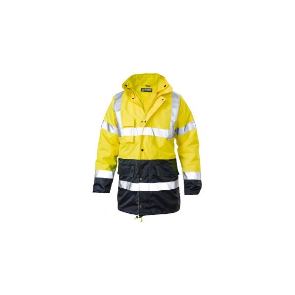 siggi workwear 100 parka bicolore con corpetto incluso classe 3 neutro o personalizzato