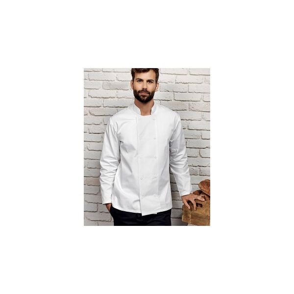premier 100 giacca da chef unisex a manica lunga neutro o personalizzato