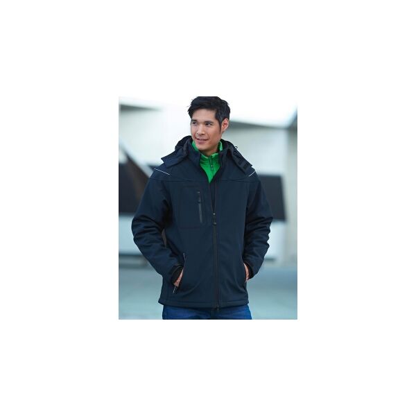 james & nicholson 100 giacca invernale idrorepellente e antivento in softshell neutro o personalizzato