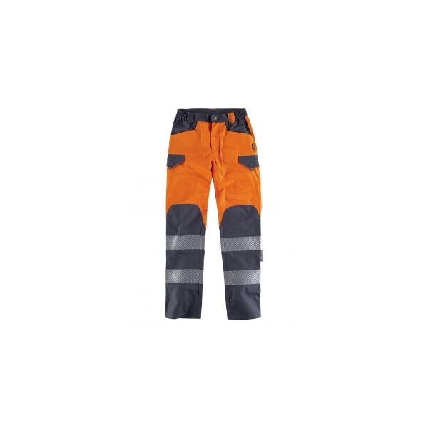 workteam 100 pantalone alta visibilità con bande riflettenti segmentate neutro o personalizzato