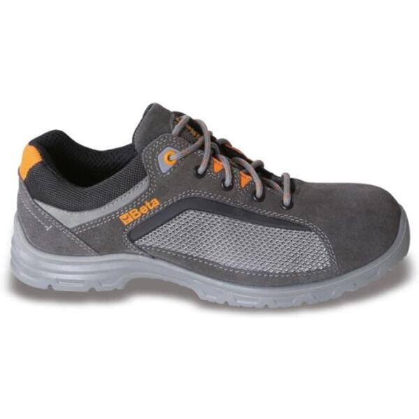 betafer 072130038 scarpe antinfortunistiche da lavoro antiperforazione tomaia in camoscio e tessuto tecnico classe src taglia 38 colore grigio - 072130038 - 7213 fg s1p-src