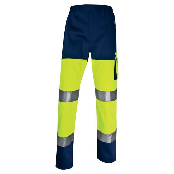 delta plus pantalone alta visibilita  colore giallo blu taglia xxl