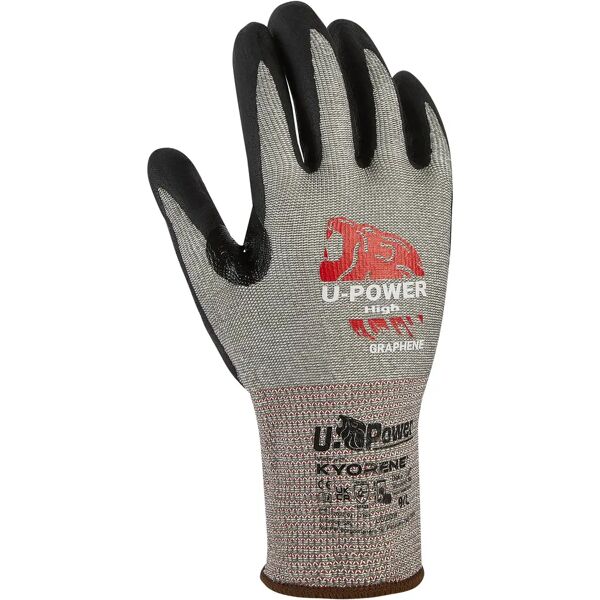 u-power guanto upower high nylon taglia 10 palmo schiuma nitrile antitaglio b ts manutenzione generica