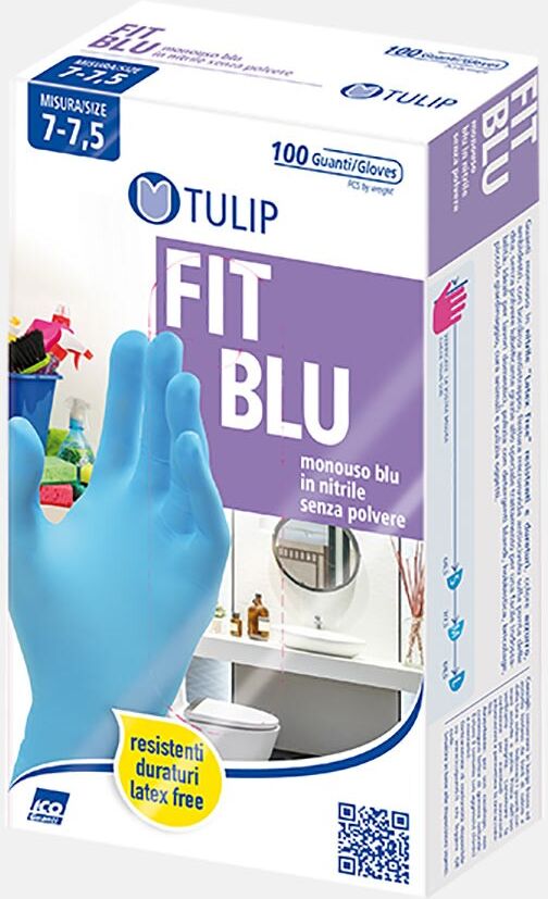 Antica Farmacia Orlandi Tulip 100 Guanti Nitrile Blu S