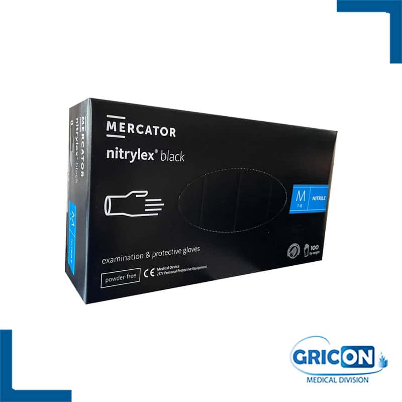 Mercator Nitrylex Black Guanti in Nitrile Neri - XS