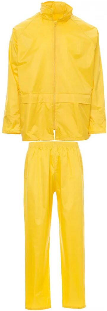 Completo Impermeabile Set Nylon Payper Taglia Xl Giallo