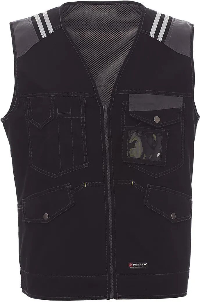 Gilet Multitasche Tucson Payper Taglia Xxl Nero Smoke