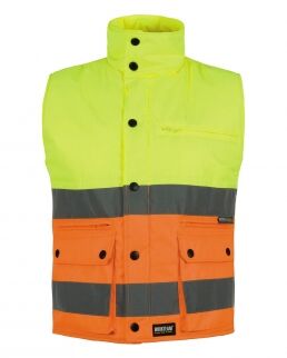 Workteam 100 Gilet imbottito certificato alta visibilità neutro o personalizzato