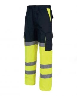 Workteam 100 Pantalone multitasche bicolore certificato neutro o personalizzato