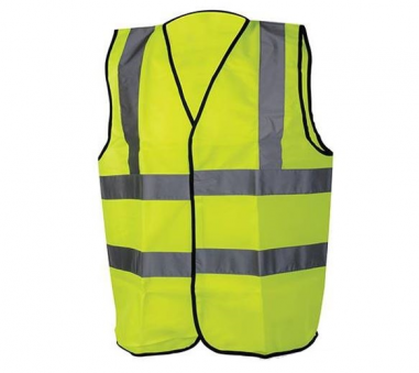 Silverline Gilet Alta Visibilità Taglia L (108-116 Cm) Classe 2 Ad Alta Visibilità Giallo Fluorescente