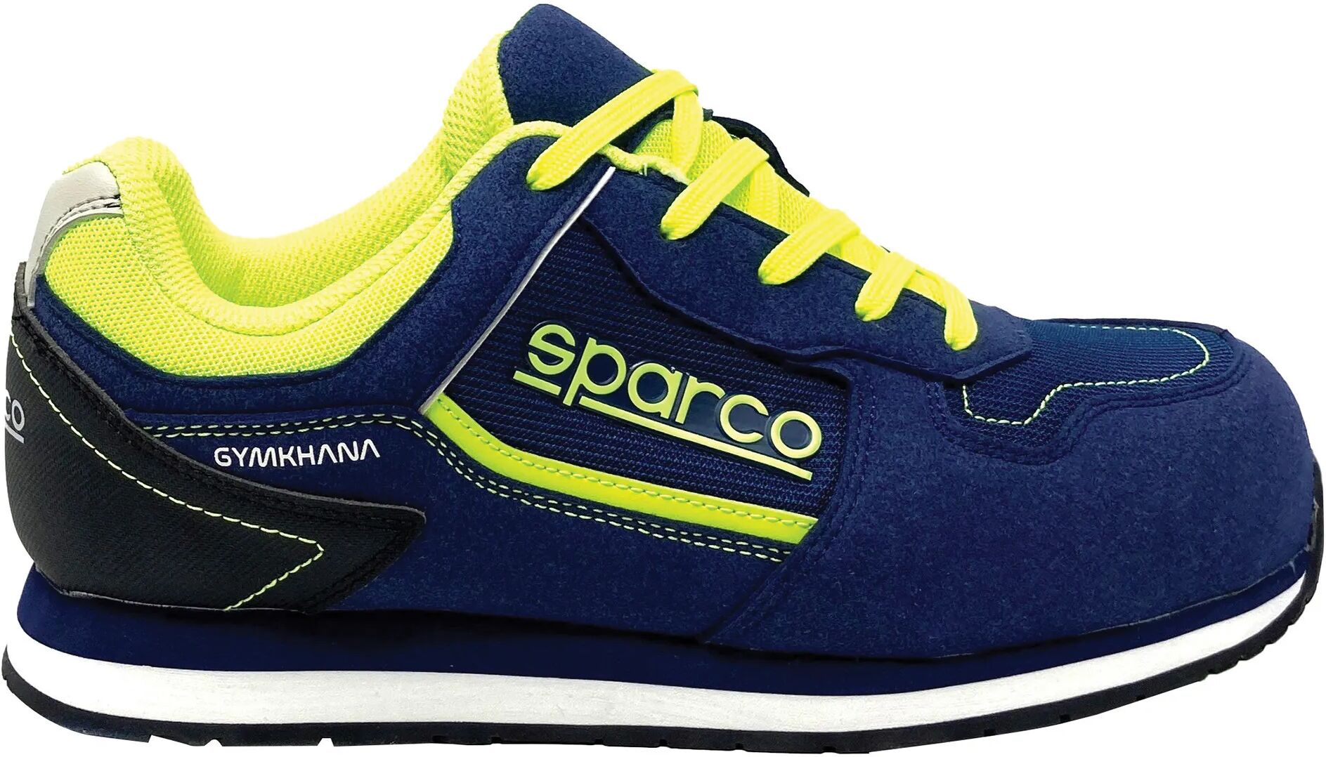 Sparco SCARPA ANTINFORTUNISTICA 47  GYMKHANA BASSA CLASSE S1P SRC BLU E GIALLA METAL FREE