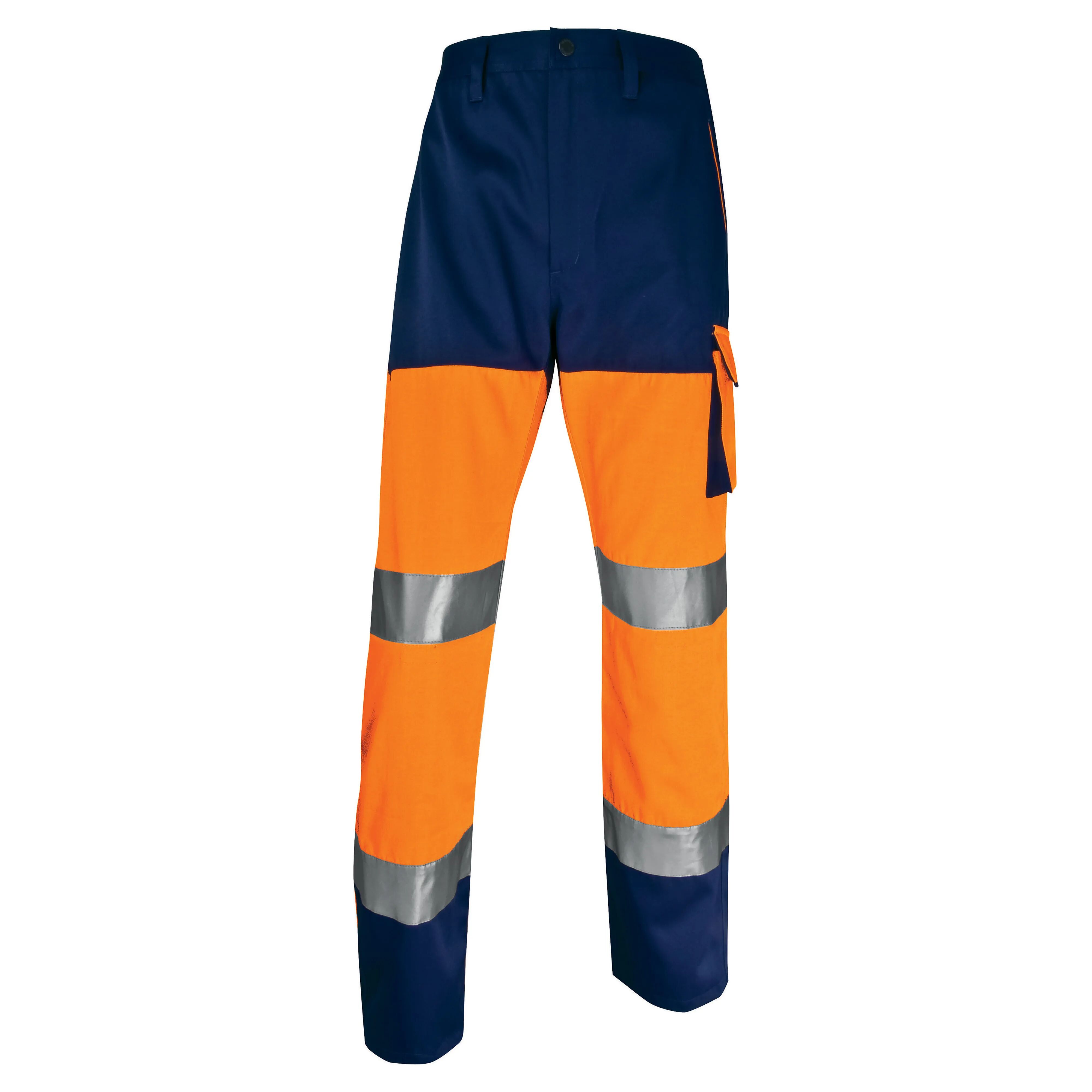 Delta Plus PANTALONE ALTA VISIBILITA  COLORE ARANCIO BLU TAGLIA XL