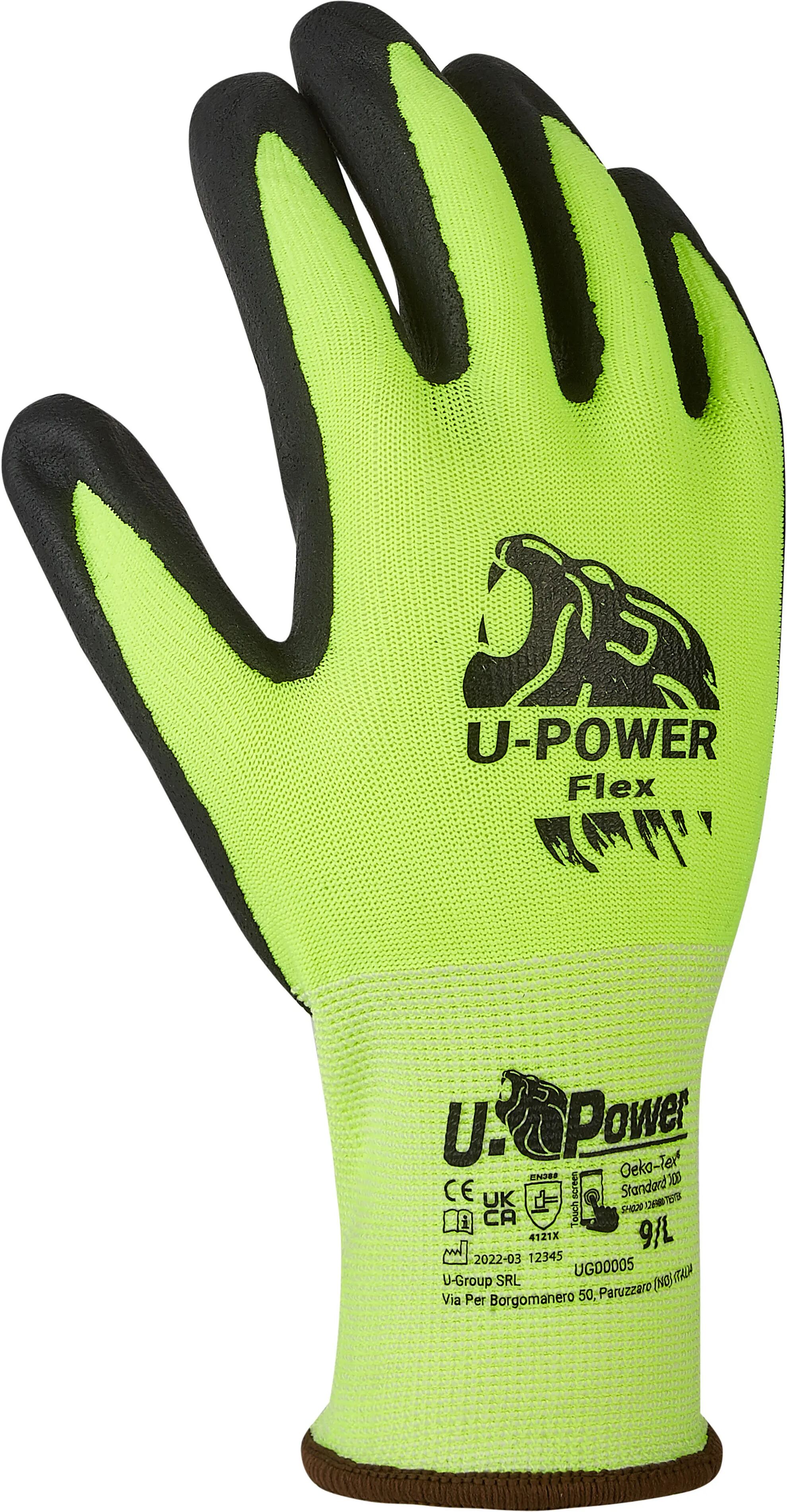 U-power GUANTO UPOWER FLEX NYLON TAGLIA 10 PALMO SCHIUMA NITRILE TOUCHSCREEN MANUTENZIONE GENERICA