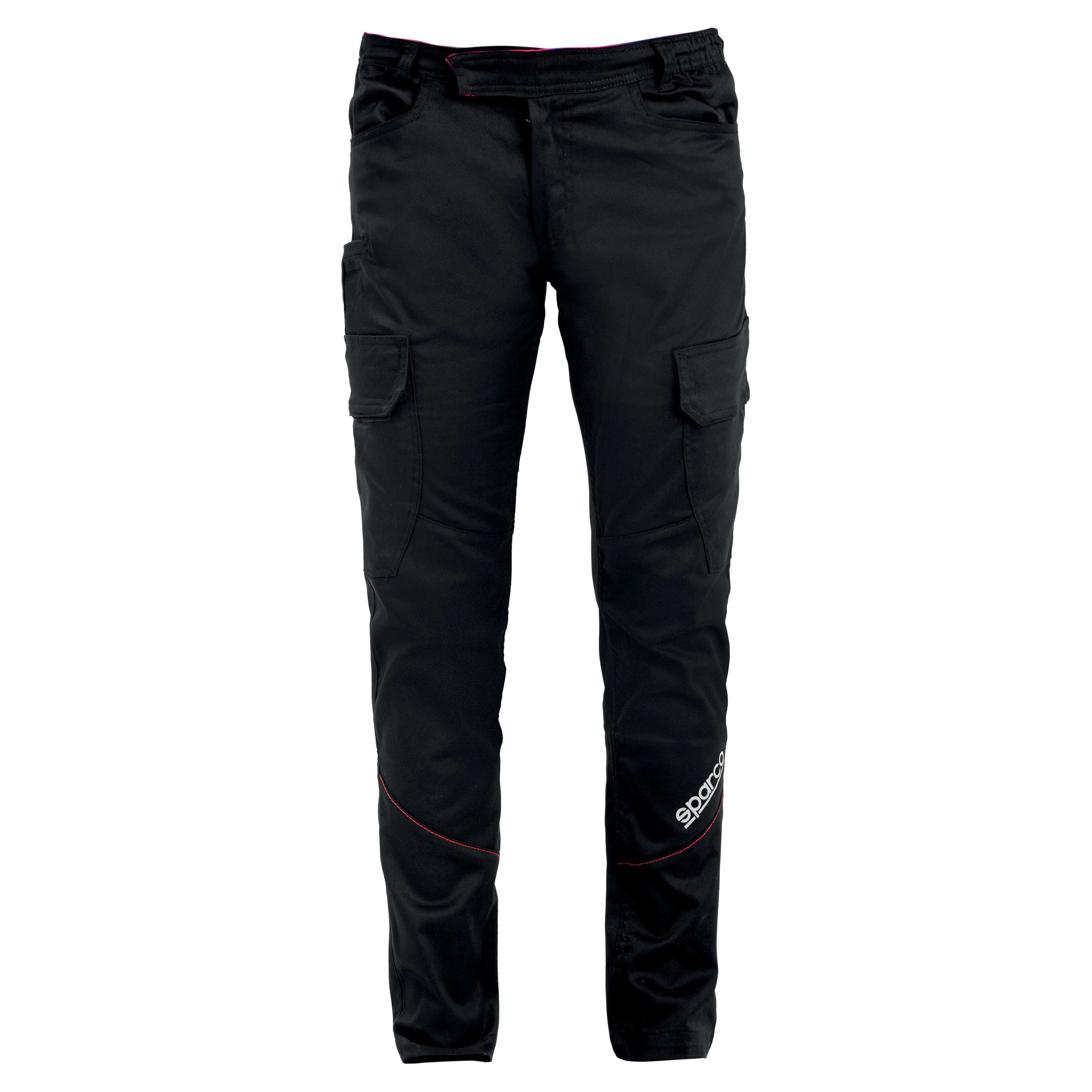 Sparco PANTALONE BOSTON  TAGLIA L COLORE NERO SLIM ELASTICIZZATO