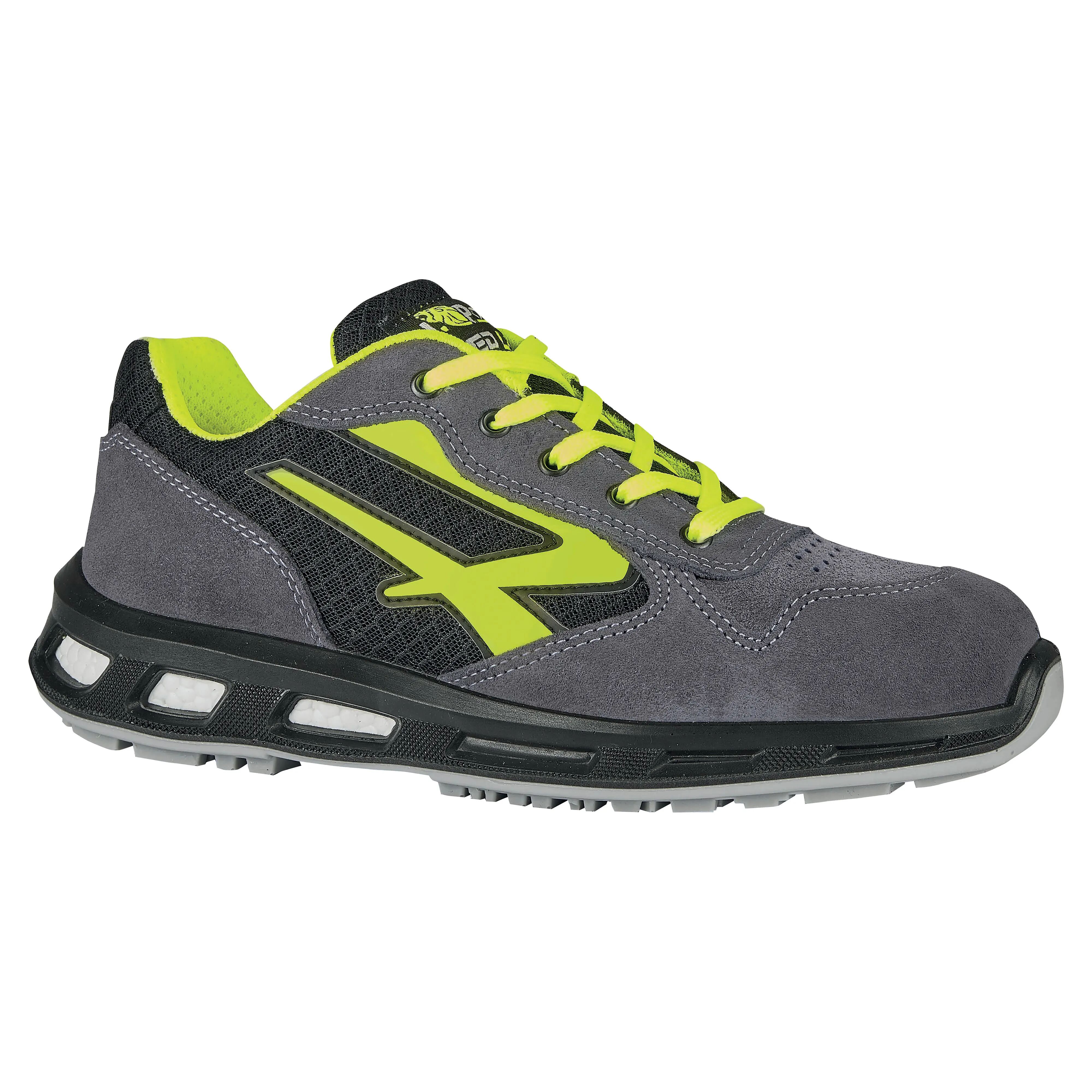 U-power SCARPA ANTINFORTUNISTICA 47  YELLOW BASSA CLASSE S1-P SRC ESD NERA GIALLA