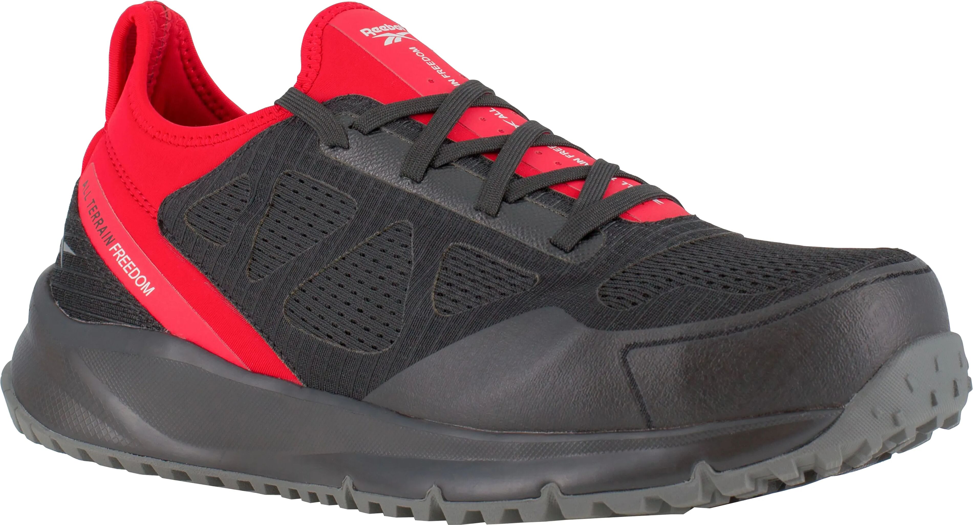 Reebok SCARPA ANTINFORTUNISTICA 44  ALL TERRAIN BASSA CLASSE S1P SRC HRO NERA ROSSA