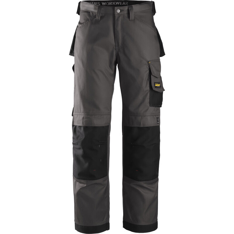 Snickers Workwear Snickers DuraTwill werkbroek met kniezakken Loose fit 3312 48 grijs