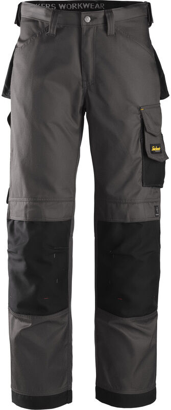 Snickers Workwear Snickers DuraTwill werkbroek met kniezakken Loose fit 3312 52 grijs