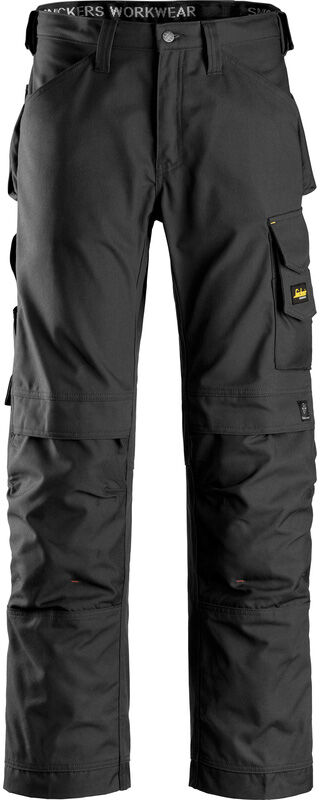 Snickers Workwear Snickers Canvas+™ werkbroek met holsterzakken Loose fit 3314 48 zwart