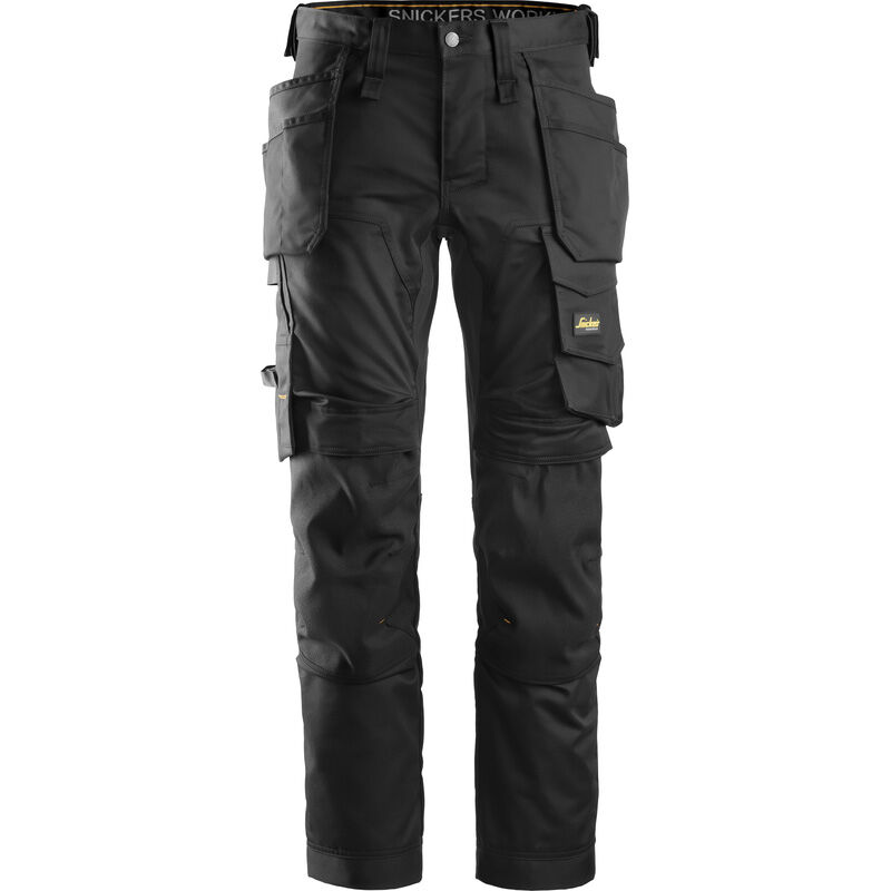 Snickers Workwear Snickers AllroundWork stretch werkbroek met holsterzakken Slim fit 6241 46 zwart