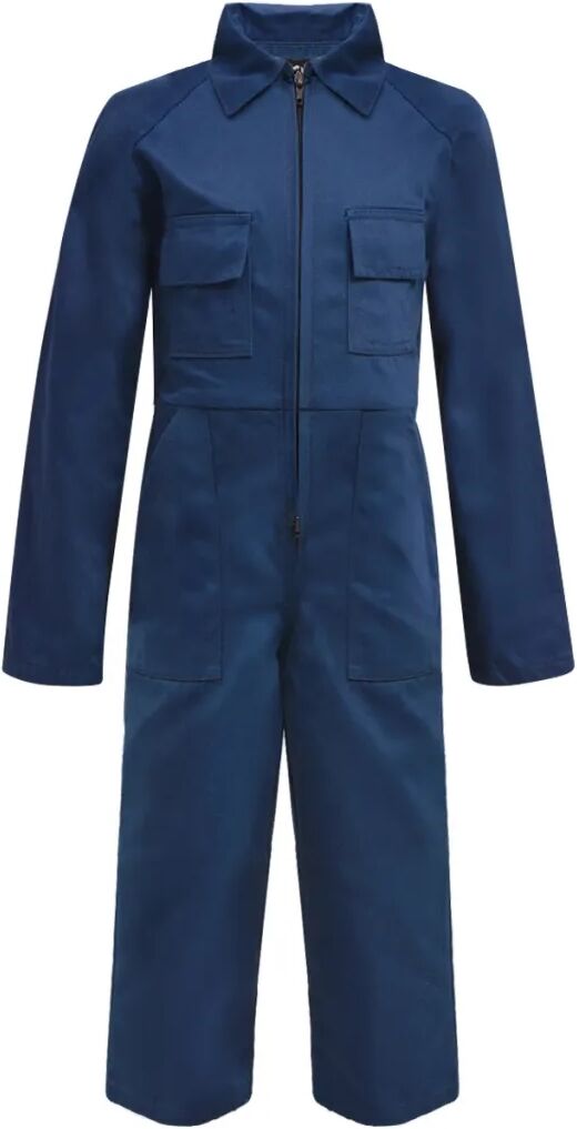 vidaXL Kinderoverall met mouwen maat 122/128 blauw