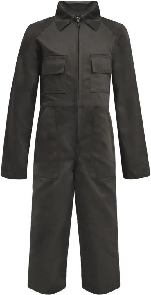 vidaXL Kinderoverall met mouwen maat 110/116 grijs